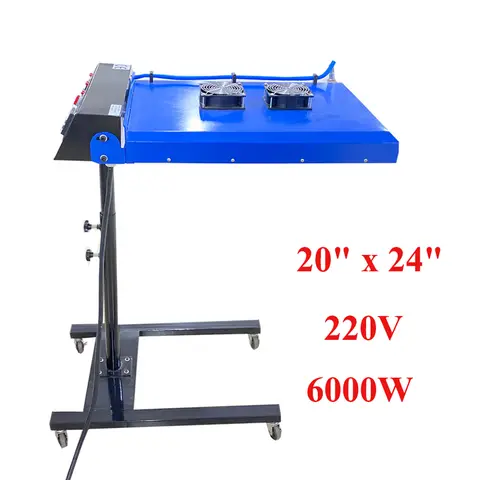 20" x 24"/50cm x 60cm Automatic IR Flash Dryer with Sensor 220V 6000W Machine for Silk Screen Printing (without a power plug)