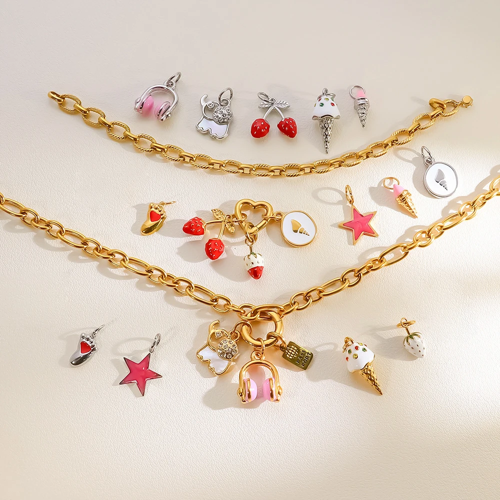 8pcs DIY Mix Stainless Steel Oil-drop Solid Colorful Star Elephant Pendant Jewelry Accessories Bracelet Earrings
8pcs DIY Mix Stainless Steel Oil-drop Solid Colorful Star Elephant Pendant Jewelry Accessories Bracelet Earrings