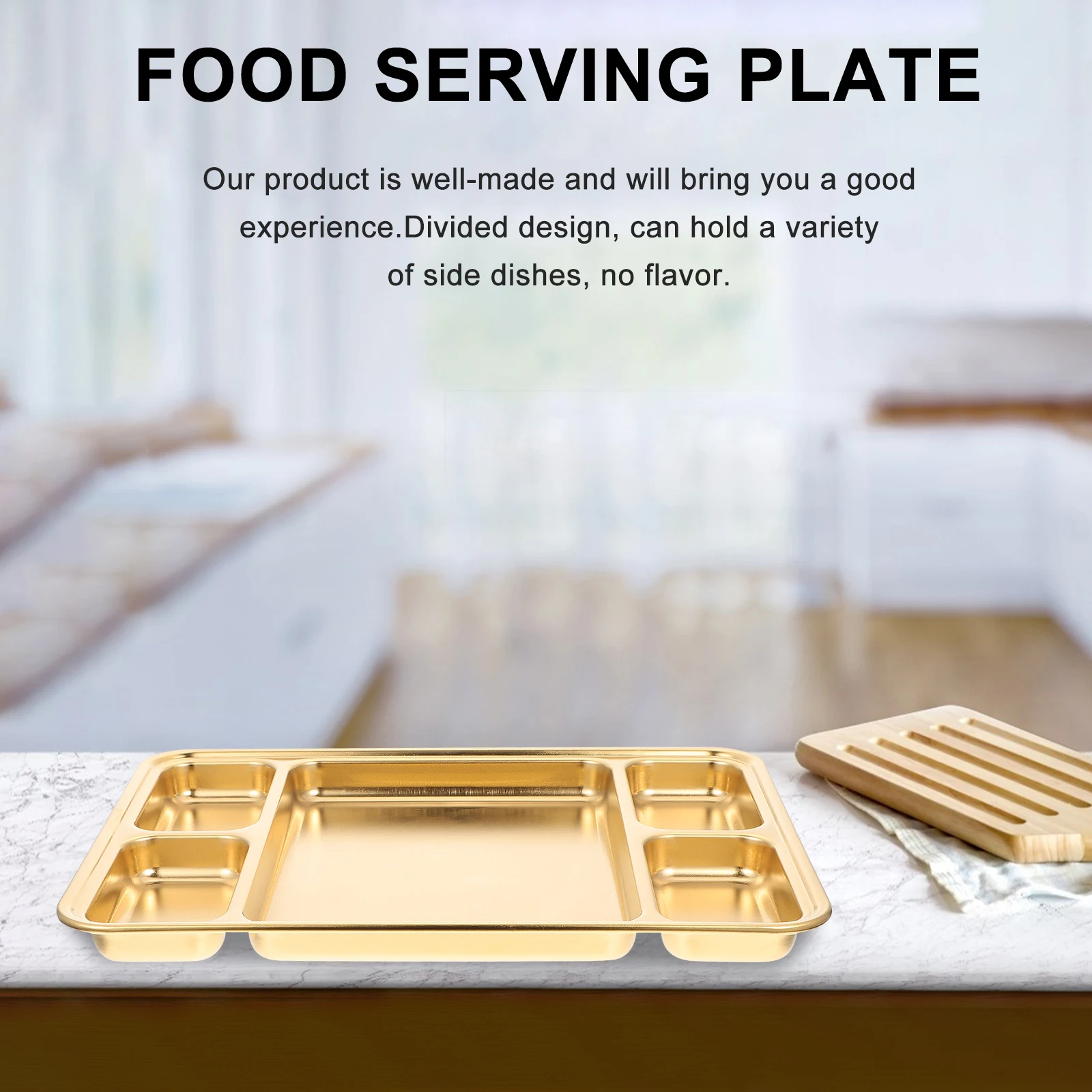 Stainless Steel Divided Plate Multiple Compartments Food Serving Tray Fresh Moisture Flavor Control Stacked Storage Kitchen Bar
Stainless Steel Divided Plate Multiple Compartments Food Serving Tray Fresh Moisture Flavor Control Stacked Storage Kitchen Bar