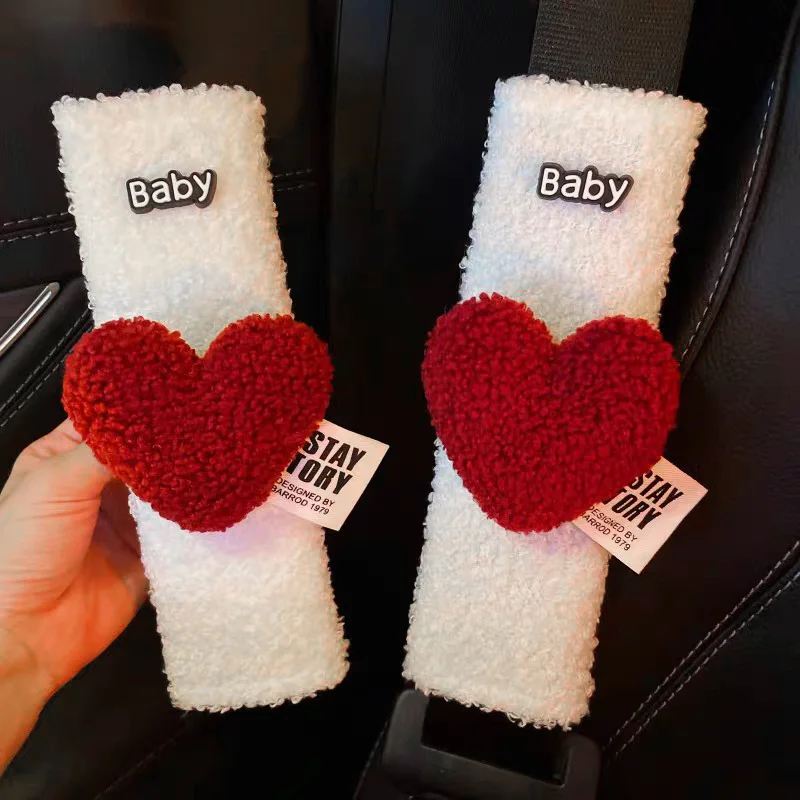 Christmas Gift Cute Red Heart Car Seat Belt Cover Imitation wool Plush Auto Seatbelt Safety Shoulder Pad For Child Women
Christmas Gift Cute Red Heart Car Seat Belt Cover Imitation wool Plush Auto Seatbelt Safety Shoulder Pad For Child Women