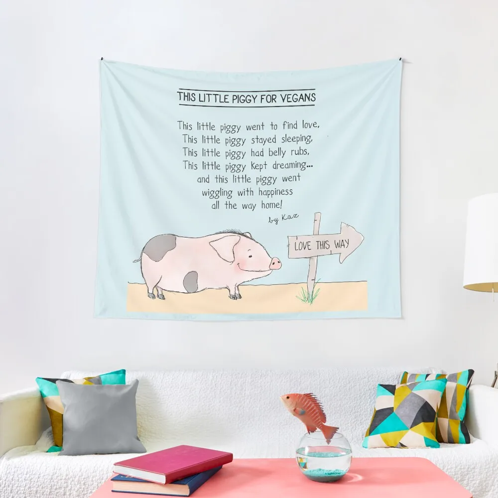 THIS LITTLE PIGGY FOR VEGANS Tapestry Aesthetic Home Decor Decor Home Decorative Wall Mural Tapestry
THIS LITTLE PIGGY FOR VEGANS Tapestry Aesthetic Home Decor Decor Home Decorative Wall Mural Tapestry