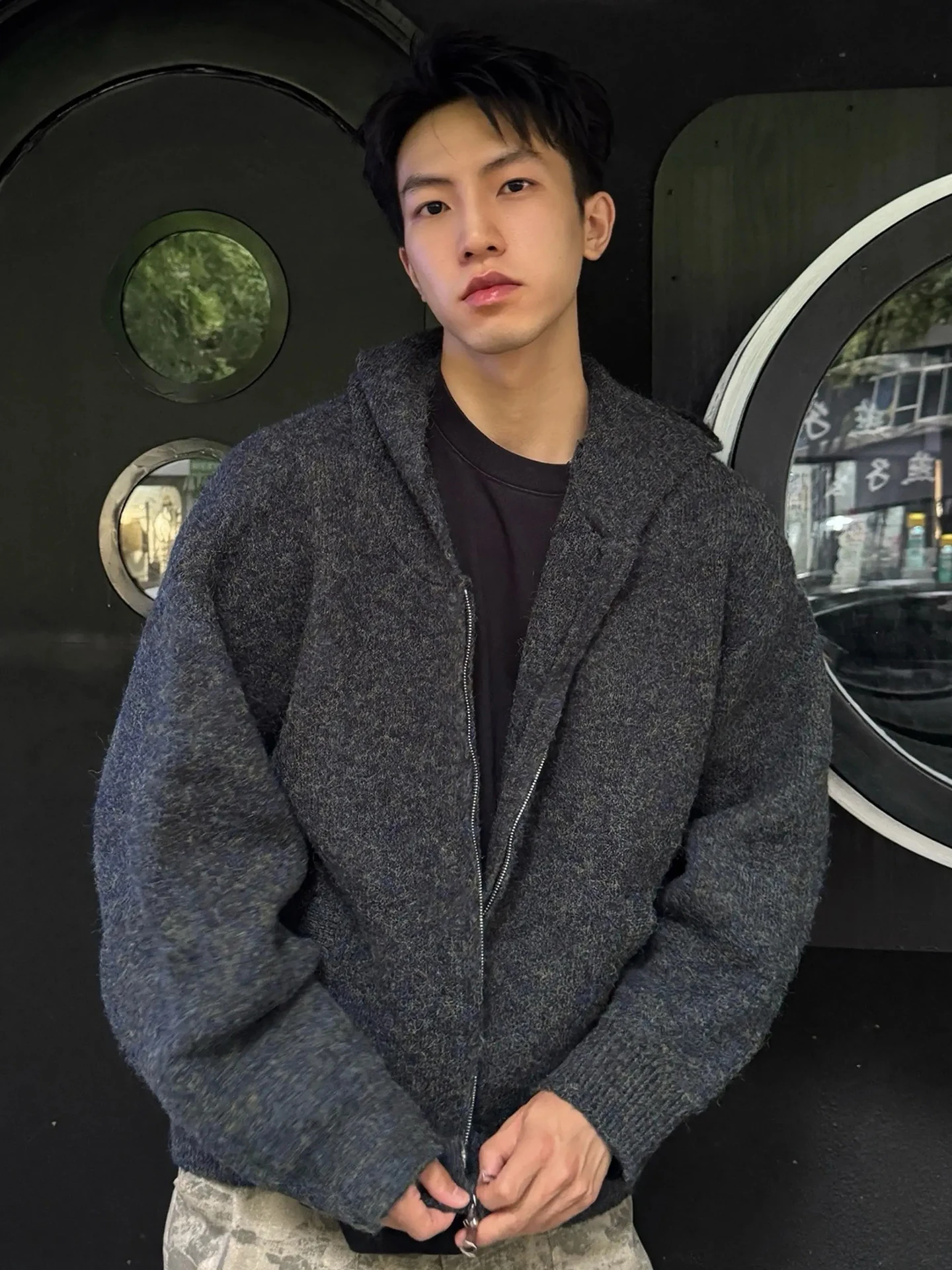 Cleanfit Hooded Open Cardigan Sweater Lazy High-End ey Knitted Loose Casual Autumn Jaet Men's Faion Comfortable Leisure
Cleanfit Hooded Open Cardigan Sweater Lazy High-End ey Knitted Loose Casual Autumn Jaet Men's Faion Comfortable Leisure