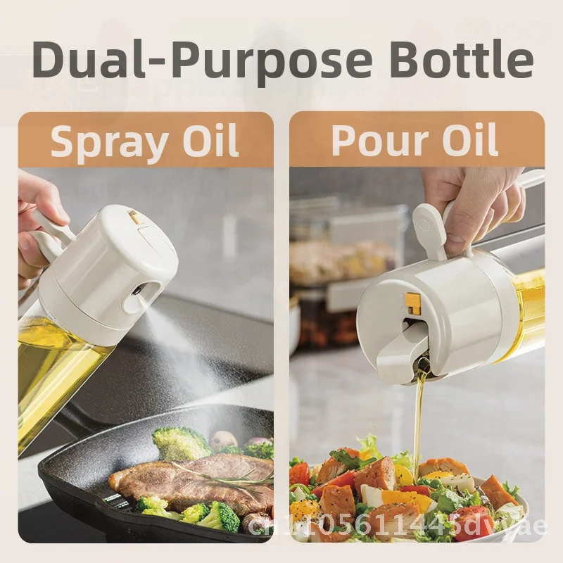 550ml Glass Oil Spray Pot for Air Fryer Kitchen Household Dual-use Reverse Atomization Oil Spray Bottle Modern Minimalist
550ml Glass Oil Spray Pot for Air Fryer Kitchen Household Dual-use Reverse Atomization Oil Spray Bottle Modern Minimalist