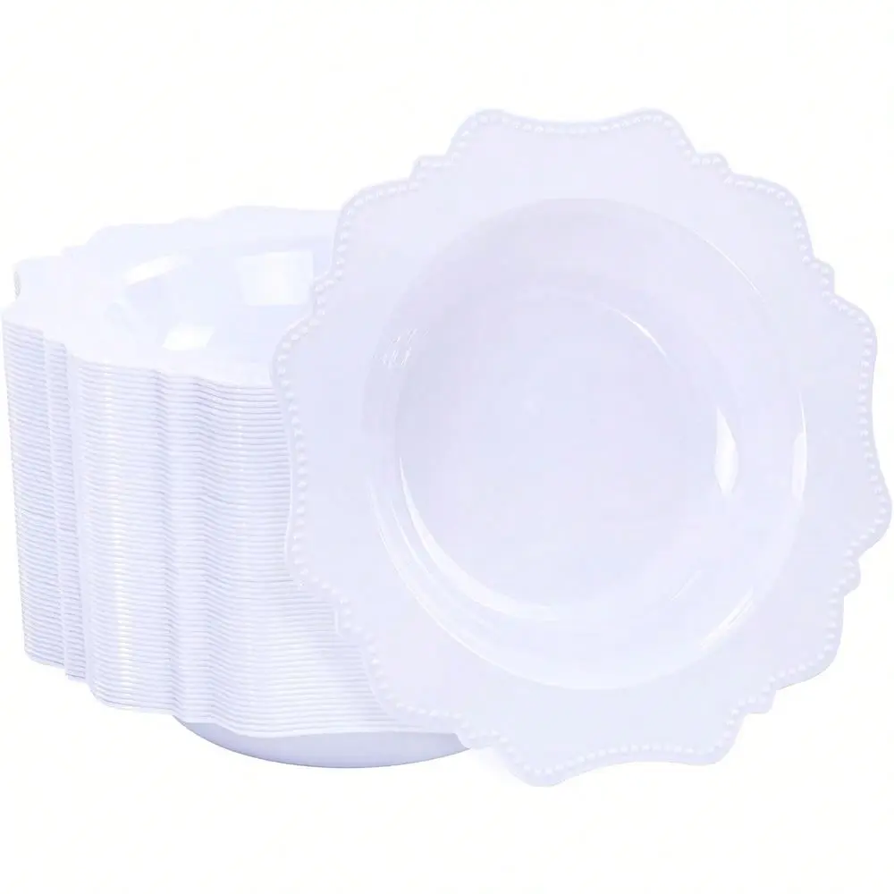 Pack White Plastic Bowls, 12 Oz Disposable Soup Bowls, Premium Plastic Dinner Bowls,HeavyDuty Dessert Salad Bowl For Party, Wed
Pack White Plastic Bowls, 12 Oz Disposable Soup Bowls, Premium Plastic Dinner Bowls,HeavyDuty Dessert Salad Bowl For Party, Wed