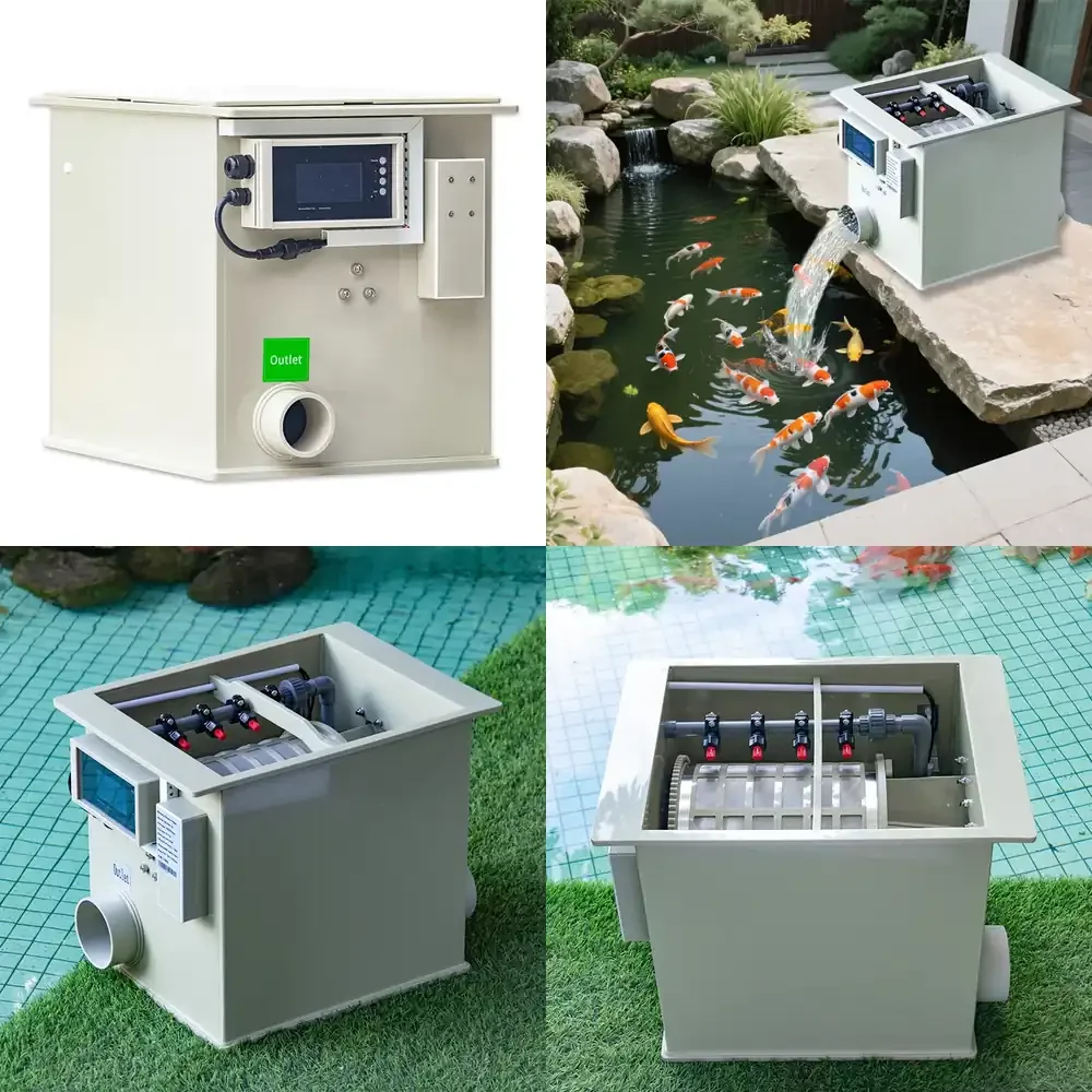 QihangRAS Guangzhou Fish Pond Filter PP Automatic Rotary Drum Filter for Aquarium Water Treatment Household Koi Pond Drum
QihangRAS Guangzhou Fish Pond Filter PP Automatic Rotary Drum Filter for Aquarium Water Treatment Household Koi Pond Drum
