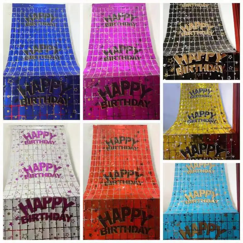 1Mx2M Rain Curtain Birthday Party Holiday DIY Decorations Background Happy Birthday Backdrops Wall Curtain Party Supplies
1Mx2M Rain Curtain Birthday Party Holiday DIY Decorations Background Happy Birthday Backdrops Wall Curtain Party Supplies