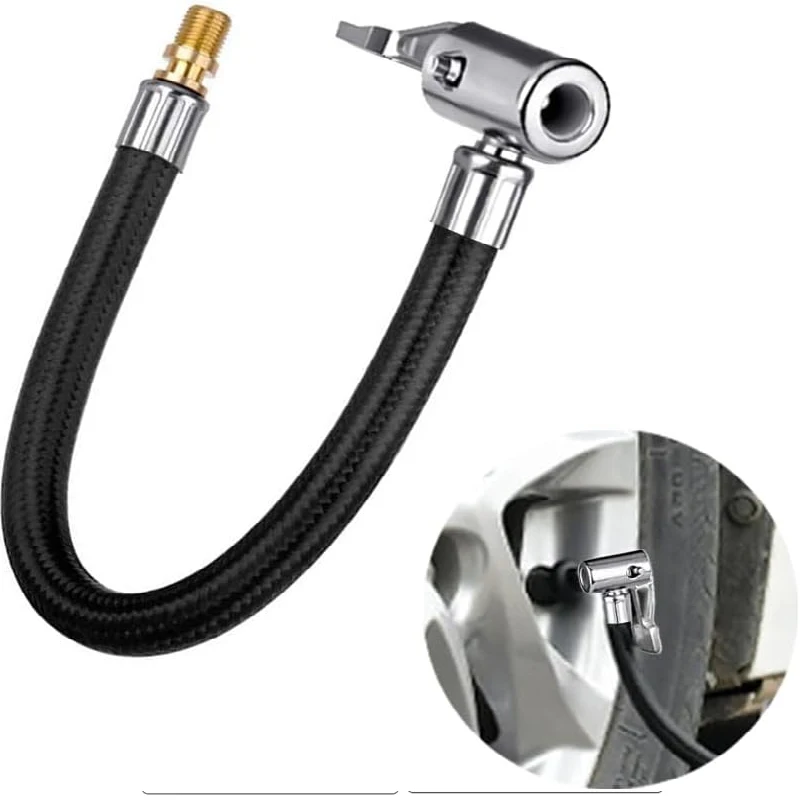 Car tire inflator extension tube quick inflation chuck hose air pump extension tube twist tire air connection locking air chuck
Car tire inflator extension tube quick inflation chuck hose air pump extension tube twist tire air connection locking air chuck
