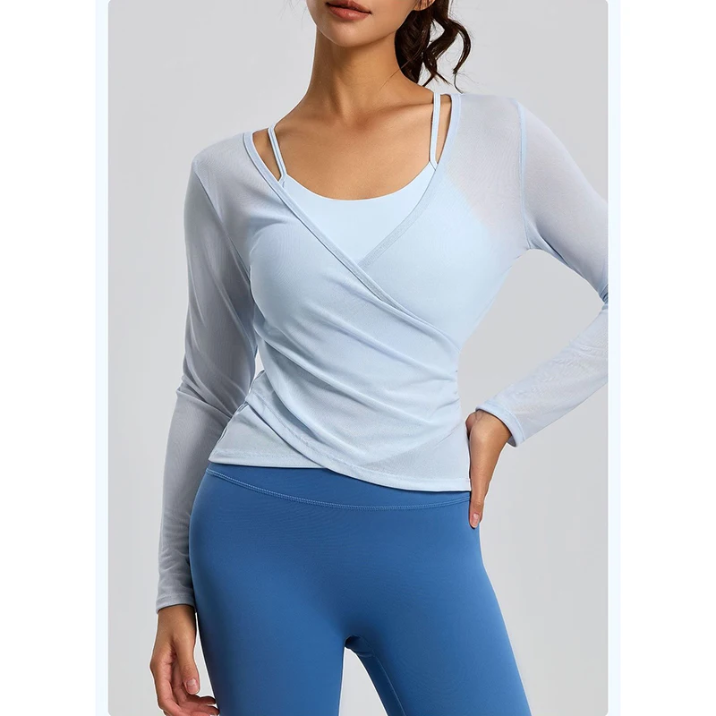 women Mesh Camisole Long Sleeve 2 Piece Yoga Vest Set with Fixed Built-in Pads Quick Dry Breathable Cover Up Workout Top
women Mesh Camisole Long Sleeve 2 Piece Yoga Vest Set with Fixed Built-in Pads Quick Dry Breathable Cover Up Workout Top