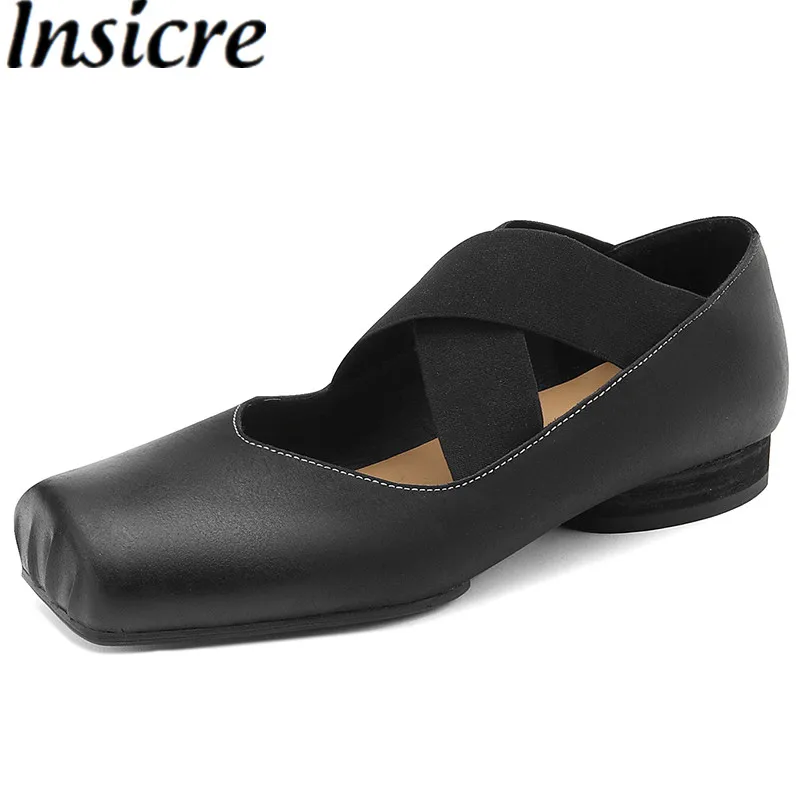 Insicre Cow Leather Elastic Band Low Heels 2022 Fashion Autumn Women Pumps Square Toe Top Quality Size 42 Hand Rubbing
Insicre Cow Leather Elastic Band Low Heels 2022 Fashion Autumn Women Pumps Square Toe Top Quality Size 42 Hand Rubbing