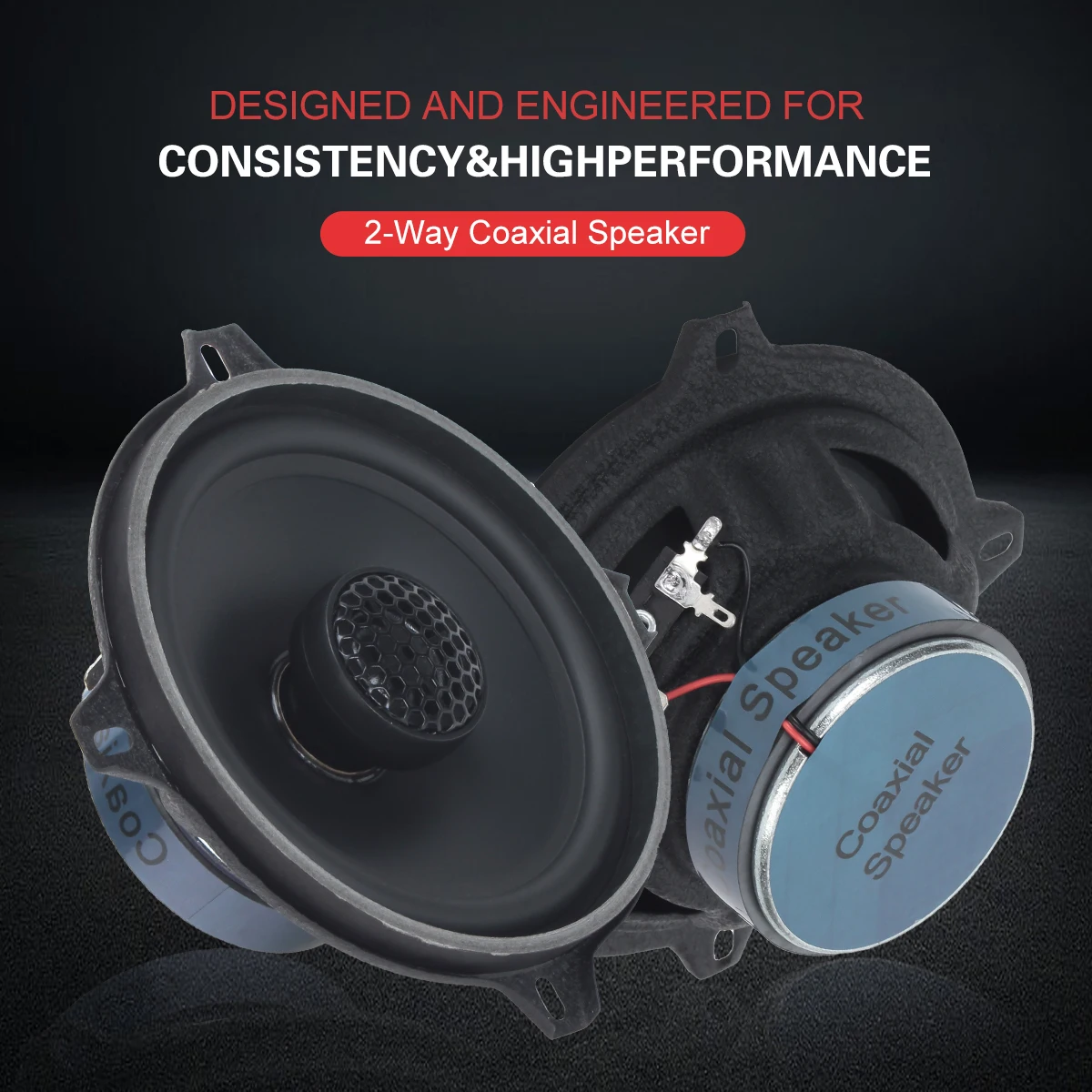 2-Way Car Coaxial Speakers 5.25 Inch Coaxial Speaker Composite Paper Cone Car Speaker(1 pair speakers)
2-Way Car Coaxial Speakers 5.25 Inch Coaxial Speaker Composite Paper Cone Car Speaker(1 pair speakers)