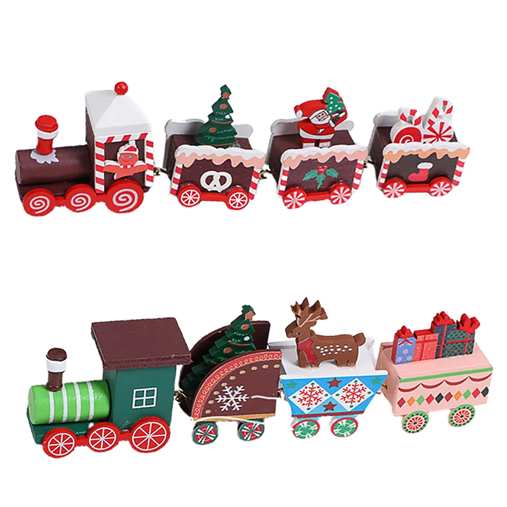 2Pcs Christmas Train naments Non Fading Wood Decorations Toy Adornment Xmas Tabletop Child Gift Small
2Pcs Christmas Train naments Non Fading Wood Decorations Toy Adornment Xmas Tabletop Child Gift Small