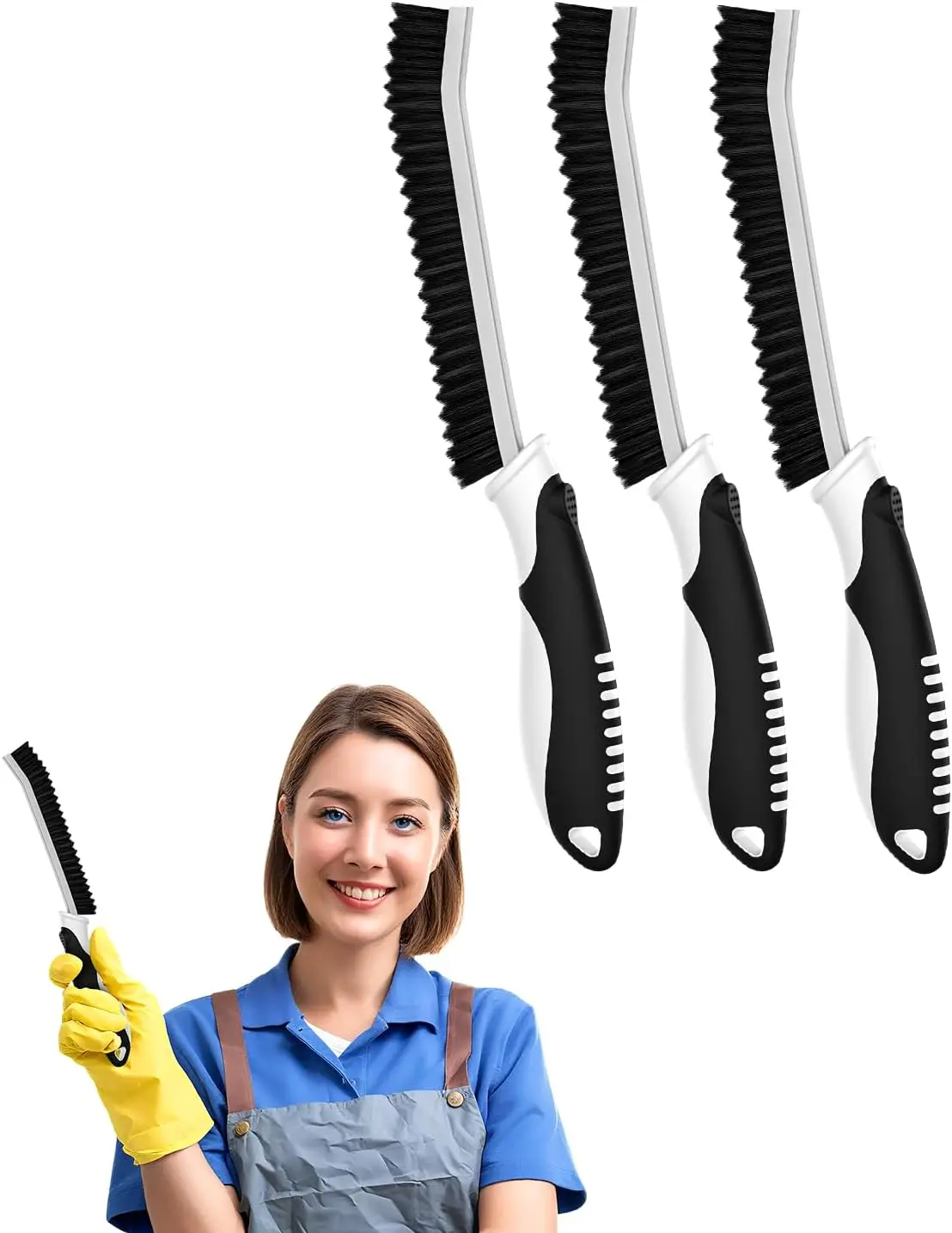 Щетки для чистки щелей, Зубчатая скраб-щетка для плотных помещений, Все необходимое для дома для душа, ванной комнаты, кухни, окон, туалета
Щетки для чистки щелей, Зубчатая скраб-щетка для плотных помещений, Все необходимое для дома для душа, ванной комнаты, кухни, окон, туалета