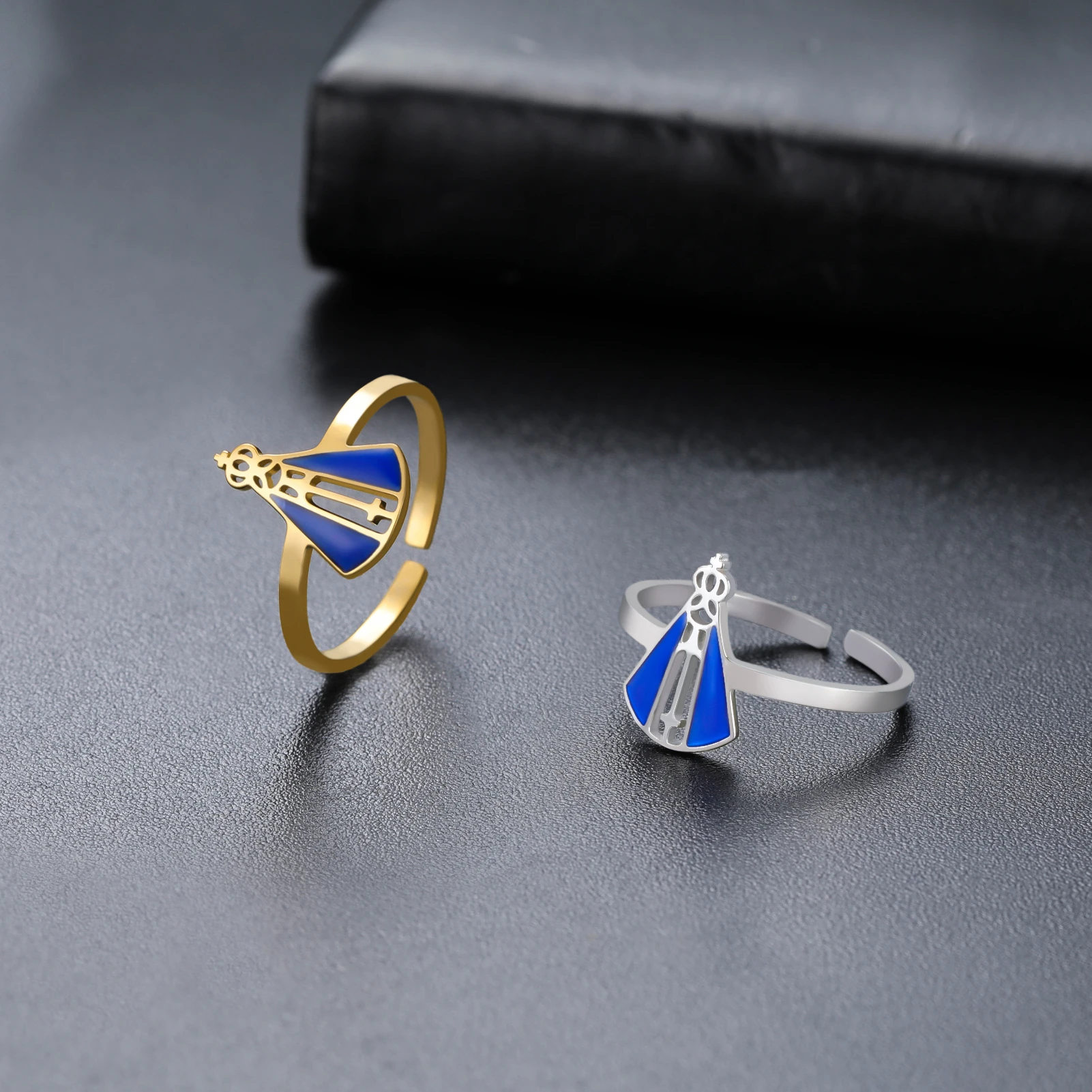 HIPEE Our Lady Aparecida Open Ring Stainless Steel Classic Rings for Women
HIPEE Our Lady Aparecida Open Ring Stainless Steel Classic Rings for Women