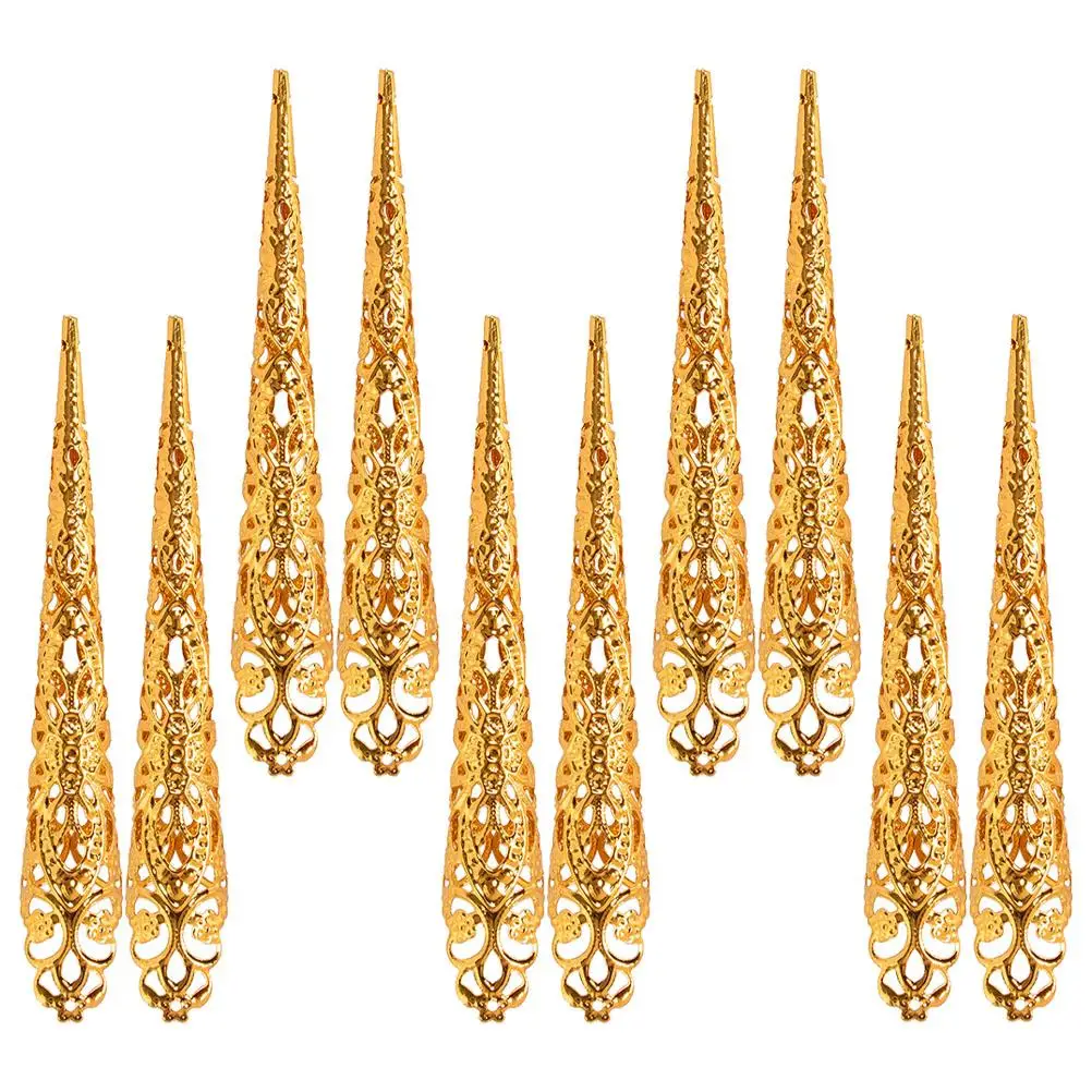 10 Pcs Witch Fingernail Set Ring Halloween Decors Prom Golden Iron Fake Nails Miss
10 Pcs Witch Fingernail Set Ring Halloween Decors Prom Golden Iron Fake Nails Miss