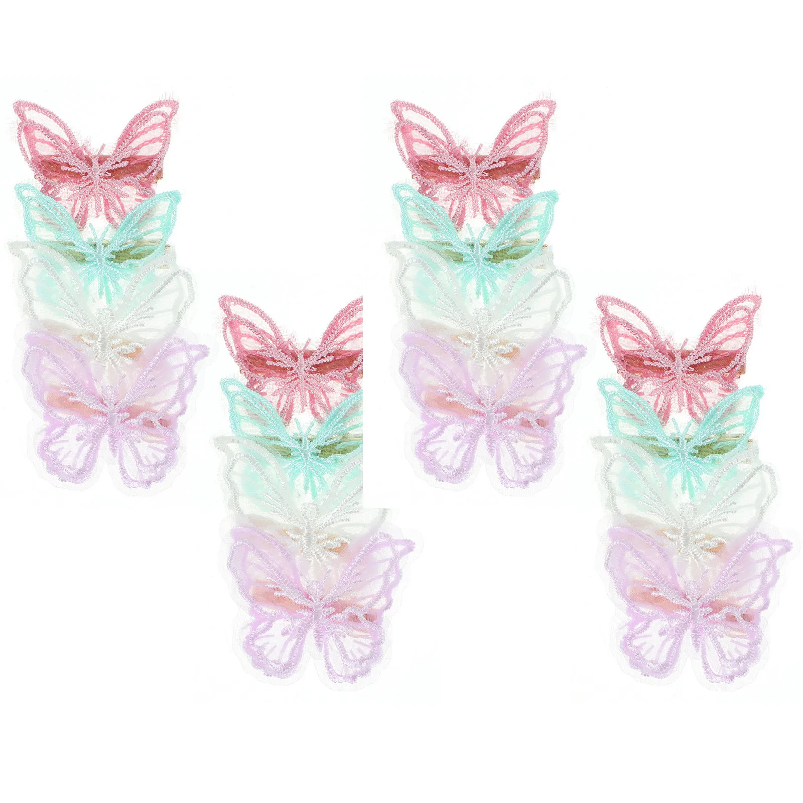 16 Pcs Butterfly Hair Clips Decorative Accessories for Girls Women Child Stylish Colors Cute Elegant HairDecoration ThinHair
16 Pcs Butterfly Hair Clips Decorative Accessories for Girls Women Child Stylish Colors Cute Elegant HairDecoration ThinHair