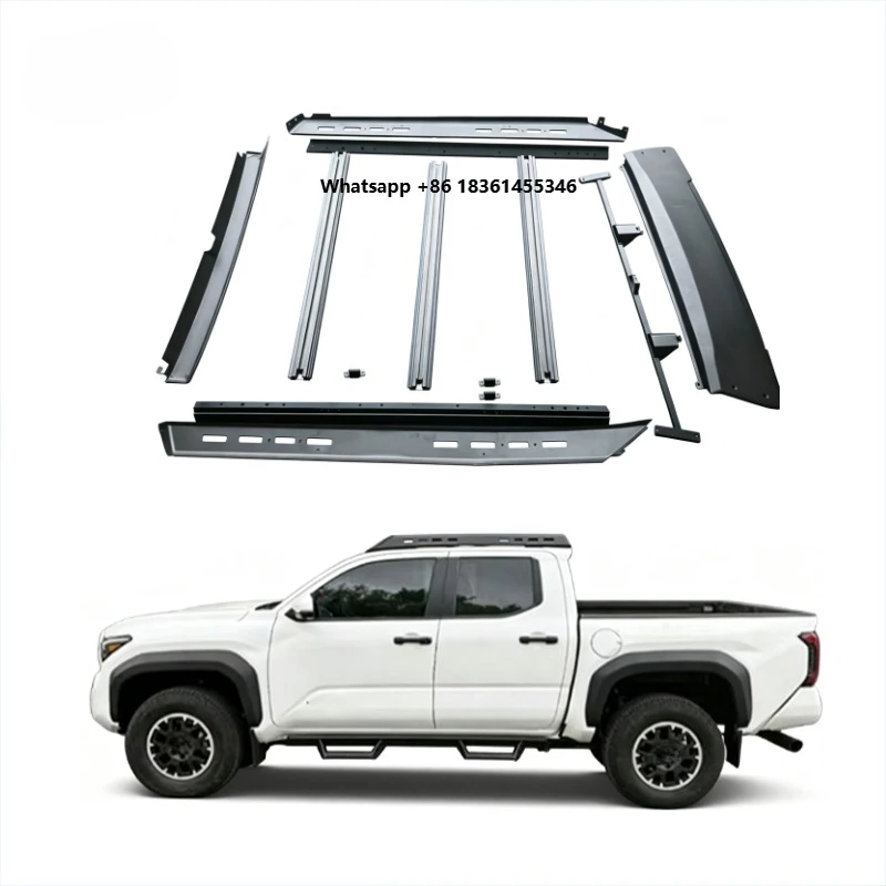 For Tacoma 2024 2025 Hot Sale OEM Accessories Car Rack Crossbar Customized Pickup Aftermarket Roof Luggage Cargo Carrier Basket
For Tacoma 2024 2025 Hot Sale OEM Accessories Car Rack Crossbar Customized Pickup Aftermarket Roof Luggage Cargo Carrier Basket