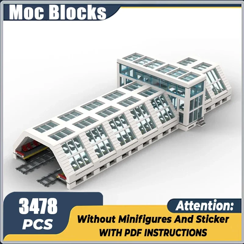 MOC Building Bricks Modern Train Station Platform Modular Technology Street View Model Gifts Holiday Assemble Children Toys Suit
MOC Building Bricks Modern Train Station Platform Modular Technology Street View Model Gifts Holiday Assemble Children Toys Suit