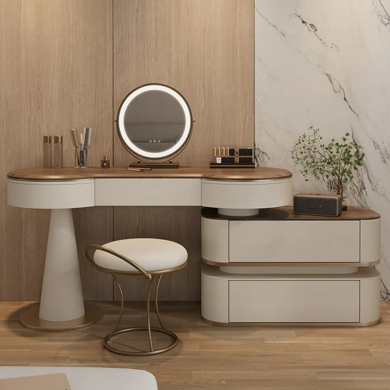 Wood Storage Vanity Table Light Mirror Nordic Makeup Stool Dressing Table Nordic Modern Coiffeuse De Chambre Bedroom Furniture
Wood Storage Vanity Table Light Mirror Nordic Makeup Stool Dressing Table Nordic Modern Coiffeuse De Chambre Bedroom Furniture