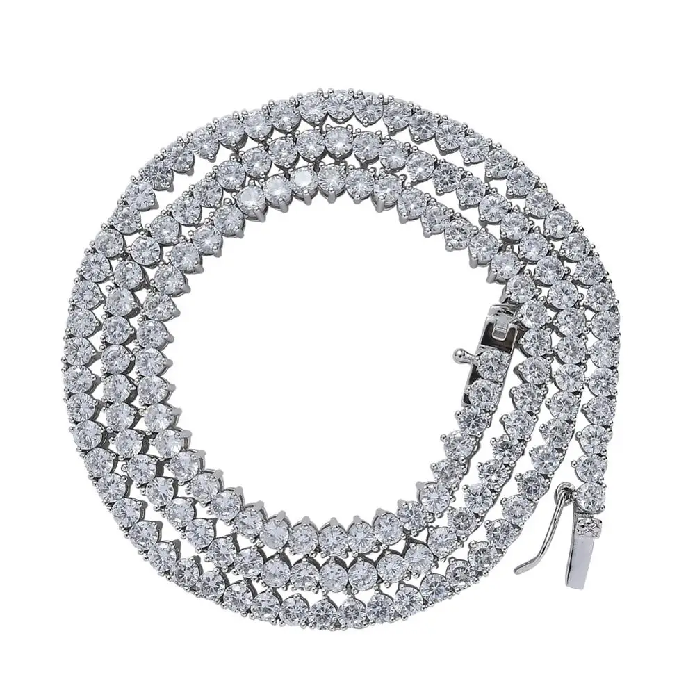 3mm Wide Prong Setting AAA CZ Stone Hip Hop Bling Iced Out 1 Row Cubic Zirconia Tennis Chain Chokers Necklaces Men Jewelry
3mm Wide Prong Setting AAA CZ Stone Hip Hop Bling Iced Out 1 Row Cubic Zirconia Tennis Chain Chokers Necklaces Men Jewelry