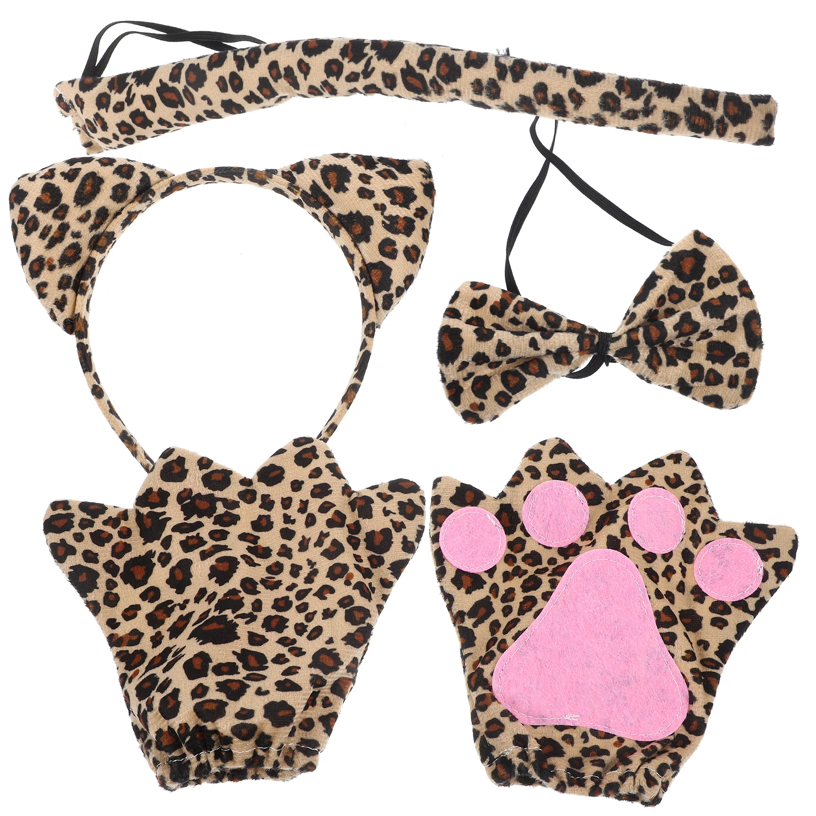 Leopard Costume Set Halloween Cosplay Animal Ears Headband Tail Hair Accessories Dog Role Playing Supplies Party Photo Prop
Leopard Costume Set Halloween Cosplay Animal Ears Headband Tail Hair Accessories Dog Role Playing Supplies Party Photo Prop