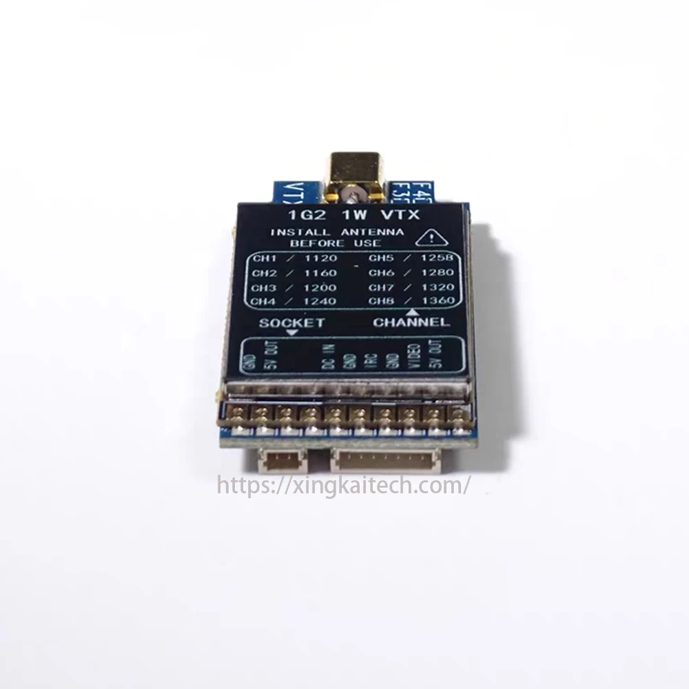 Long Range 1.2G 1W VTX Transmitter 8CH Wireless Video Transmission 1.2G 1.3G Antenna Support PAL/NTSC Video Format for FPV Drone
Long Range 1.2G 1W VTX Transmitter 8CH Wireless Video Transmission 1.2G 1.3G Antenna Support PAL/NTSC Video Format for FPV Drone