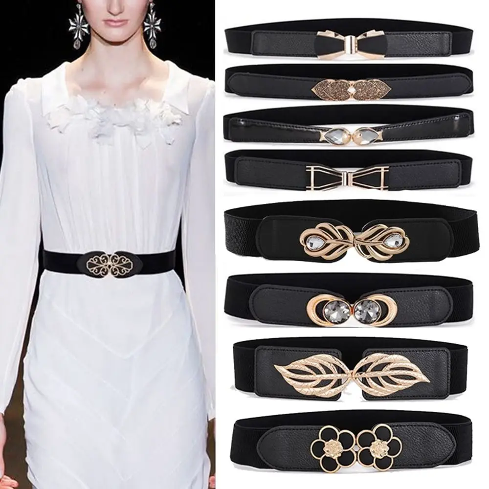 Elastic Buckle Wide Waist Belt Retro Elegant Sweater Decorative Dress Strap Clothing Supplies Waistband Women
Elastic Buckle Wide Waist Belt Retro Elegant Sweater Decorative Dress Strap Clothing Supplies Waistband Women