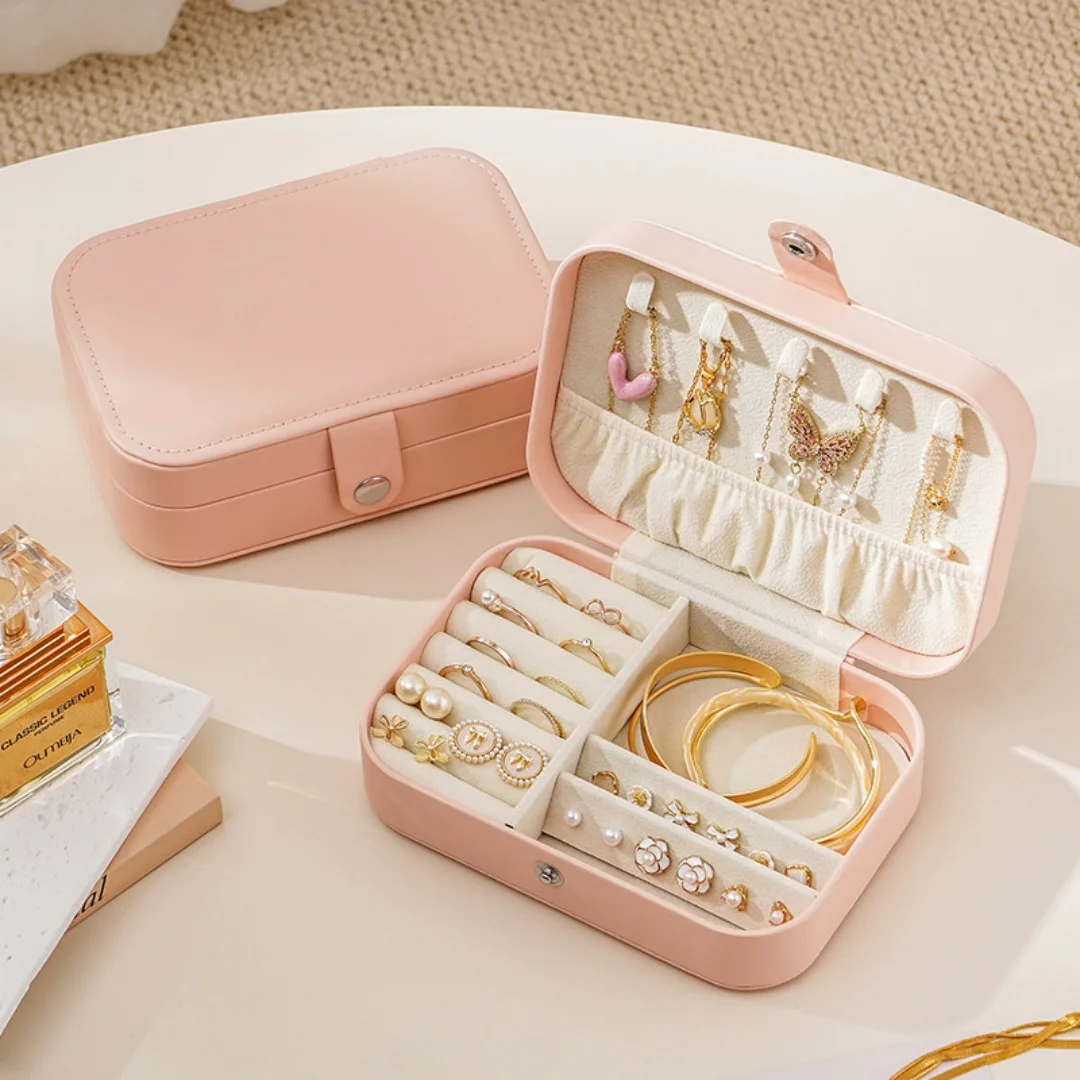 Portable Zipper Jewelry Box Simple Pu Leather Jewelry Box Ring Necklace Jewelry Storage Box Earring Earring Box for Travel
Portable Zipper Jewelry Box Simple Pu Leather Jewelry Box Ring Necklace Jewelry Storage Box Earring Earring Box for Travel