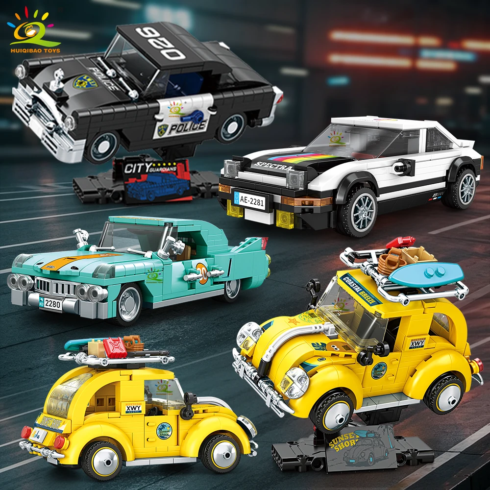 HUIQIBAO MOC City Classic Car With display rack Building Blocks set Retro City Sport Racing vehicle truck Model Bricks Ornament
HUIQIBAO MOC City Classic Car With display rack Building Blocks set Retro City Sport Racing vehicle truck Model Bricks Ornament