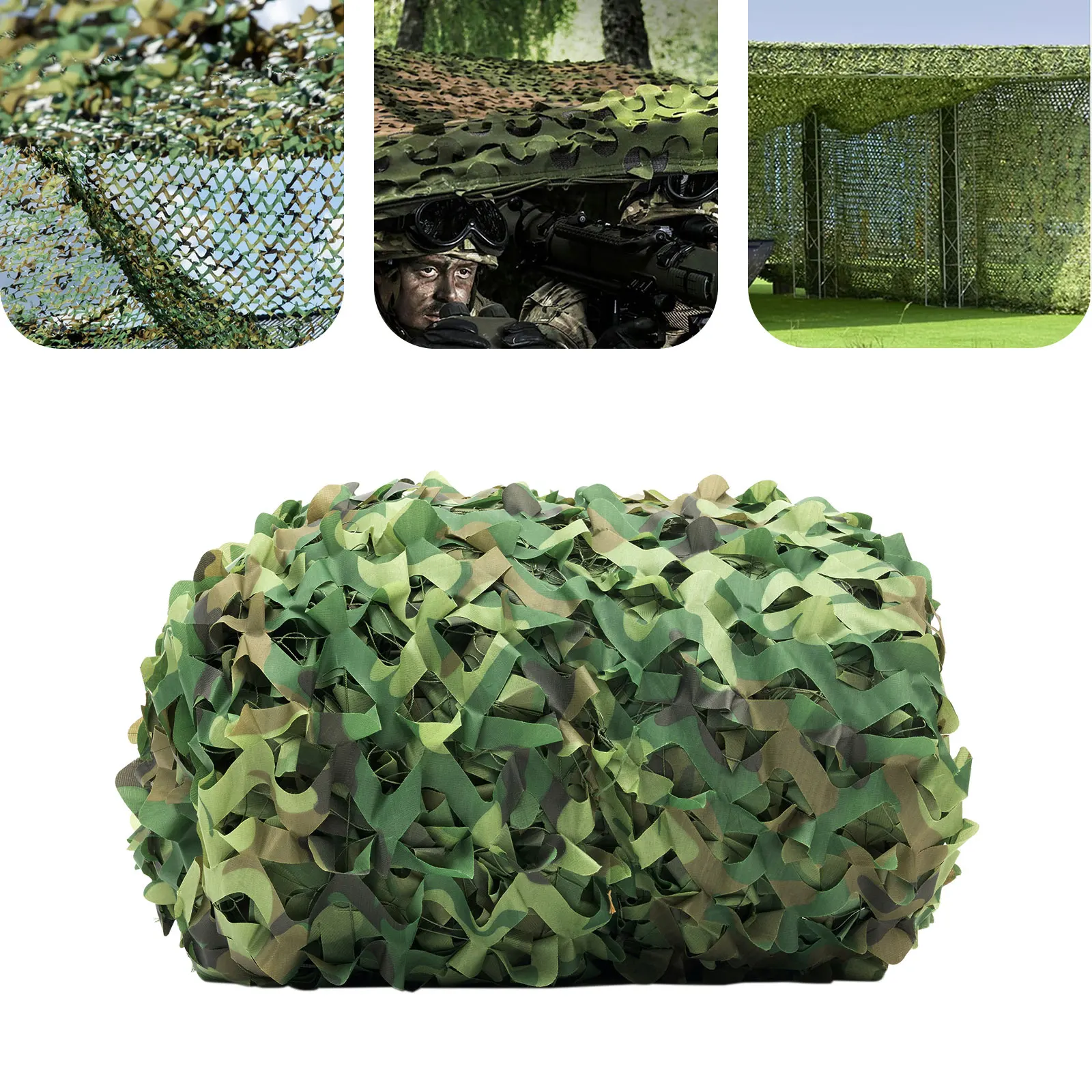 8*8m Camouflage Net, Woodland Camo Netting for Hunting Camping Military, for Outdoor Military Training CS Game, Camping, Hunting
8*8m Camouflage Net, Woodland Camo Netting for Hunting Camping Military, for Outdoor Military Training CS Game, Camping, Hunting