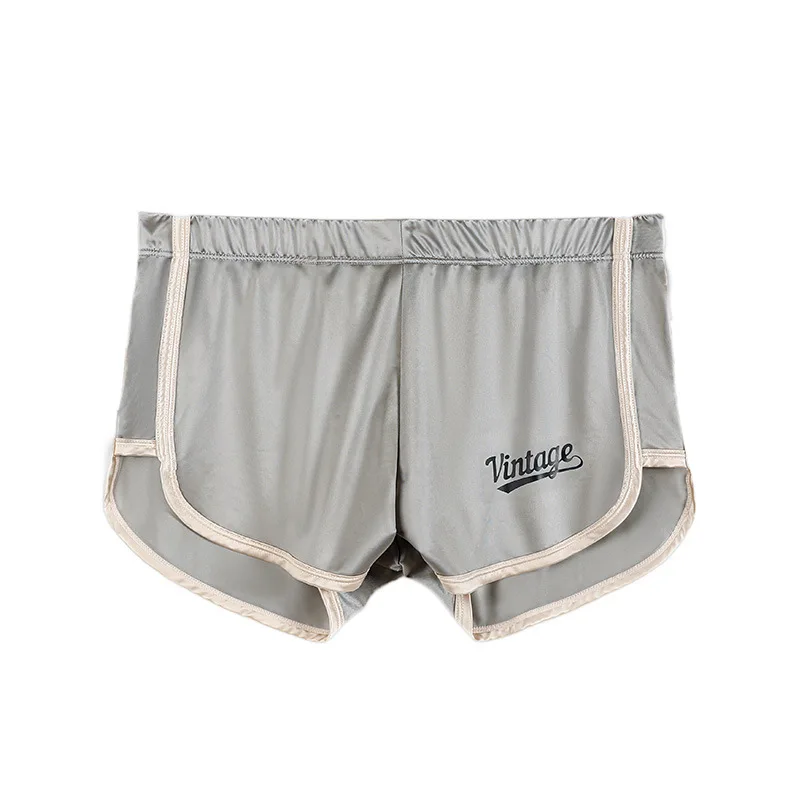 Men's Satin Silk Boxer Shorts, Vintage Print Athletic Trunks with Contrast Trim Youth Fashion Loose Sports Sweatpants Underpants
Men's Satin Silk Boxer Shorts, Vintage Print Athletic Trunks with Contrast Trim Youth Fashion Loose Sports Sweatpants Underpants
