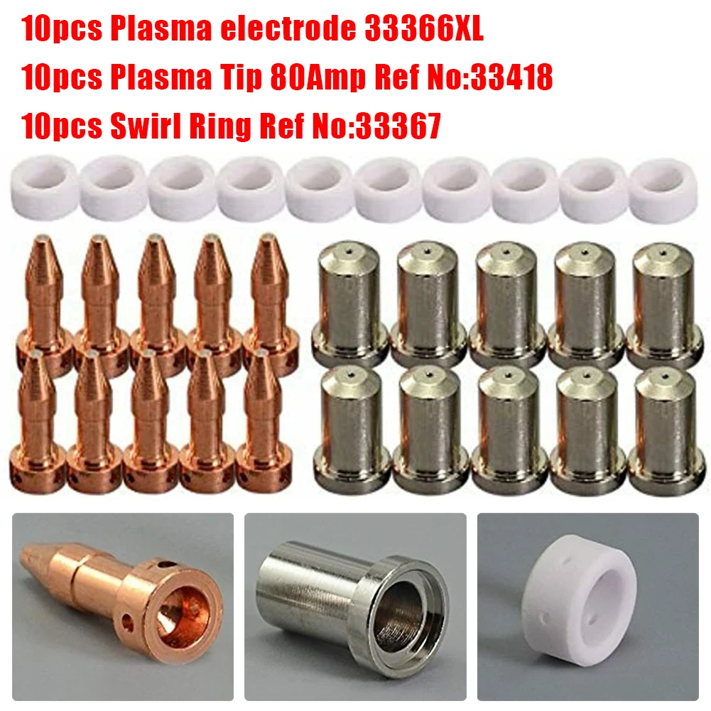 Plasma Electrode No 33366XL PT-23/27 Plasma Cutter Consumables Electrode Tip Nozzles 33366XL 33367 33418
Plasma Electrode No 33366XL PT-23/27 Plasma Cutter Consumables Electrode Tip Nozzles 33366XL 33367 33418