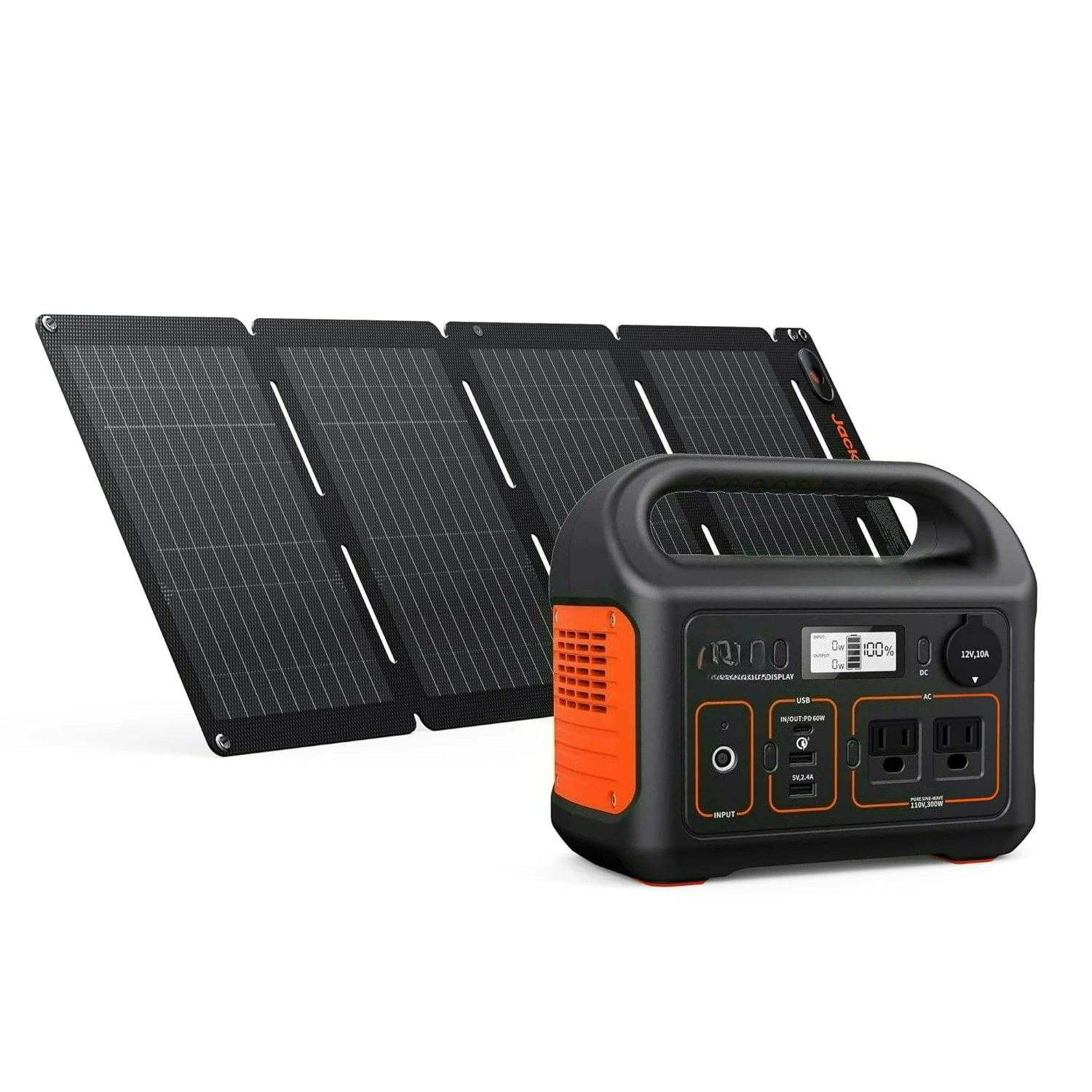 Solar Generator 300, 292Wh Power Station with 40W Solar Panel, 300W Pure Sine Wave AC Outlet for RV Outdoors Camping, Custom
Solar Generator 300, 292Wh Power Station with 40W Solar Panel, 300W Pure Sine Wave AC Outlet for RV Outdoors Camping, Custom