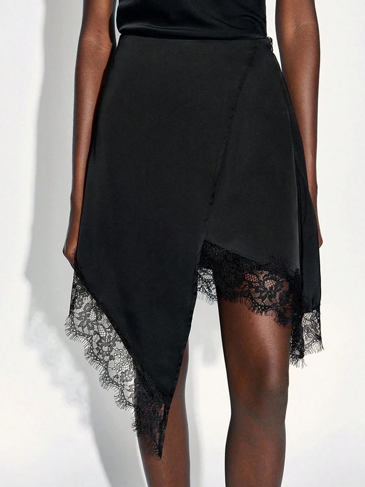 Модная юбка с асимметричным кружевным декором, весна-лето, новая, с завышенной талией, для офиса, элегантная, простая, однотонная, для вечеринок
Модная юбка с асимметричным кружевным декором, весна-лето, новая, с завышенной талией, для офиса, элегантная, простая, однотонная, для вечеринок