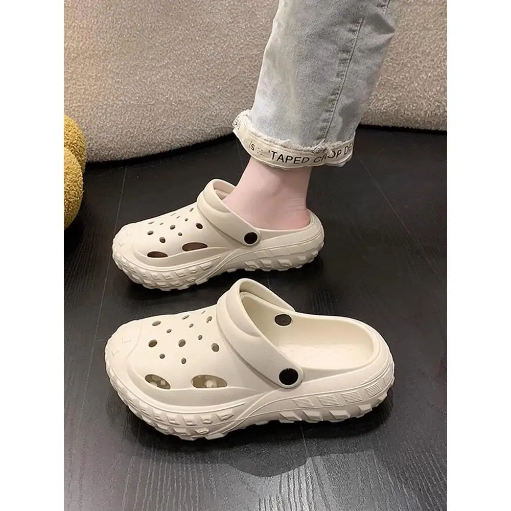 Women's Beach Anti-slip Sandals Thick Bottom Platform Slip-On Shoes Summer 2026 New Style Hole Design Comfortable Casual Sandals
Women's Beach Anti-slip Sandals Thick Bottom Platform Slip-On Shoes Summer 2026 New Style Hole Design Comfortable Casual Sandals