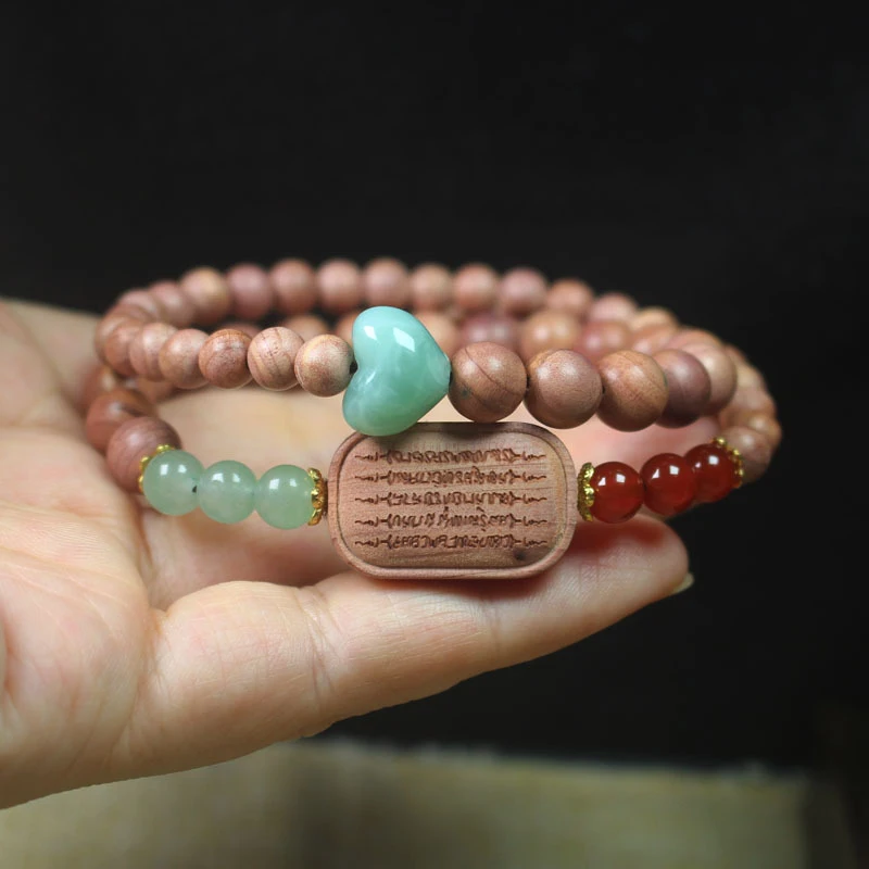 Blood cypress wood with a light fragrance, double-circle Buddhist bead , five-sutra red agate bracelet, prayer beads, cu
Blood cypress wood with a light fragrance, double-circle Buddhist bead , five-sutra red agate bracelet, prayer beads, cu