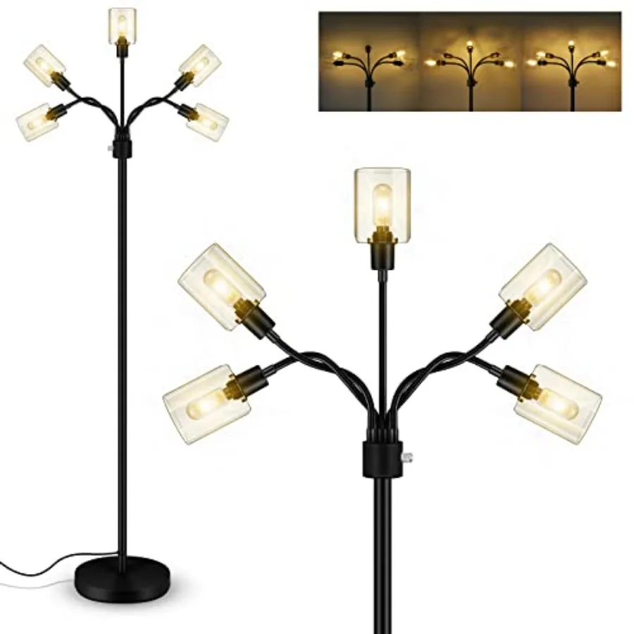 Floor Lamp Industrial Floor Lamps for Living Room Tree Standing Lamp 3 Way Switch Modern Stand up Lamp for Bedroom Office Farmh
Floor Lamp Industrial Floor Lamps for Living Room Tree Standing Lamp 3 Way Switch Modern Stand up Lamp for Bedroom Office Farmh