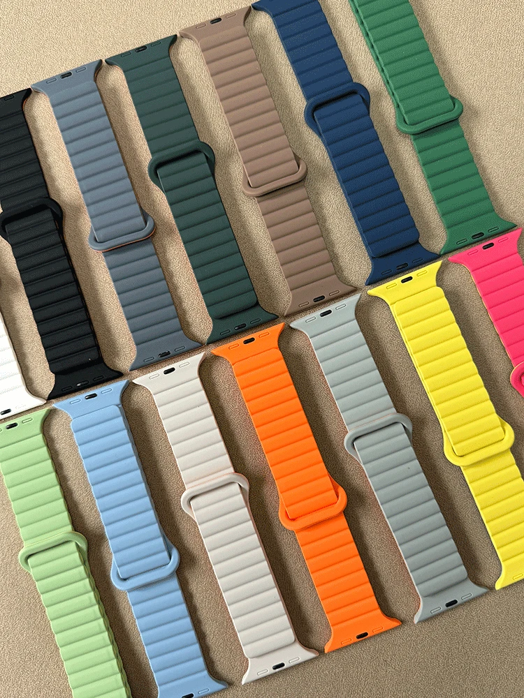 NEW Original Liquid Silicone Magnetic bands for Apple watch band Ultra 2 Series 9 SE iwatch 42mm 44mm 45mm 49mm 38mm 40mm 41mm
NEW Original Liquid Silicone Magnetic bands for Apple watch band Ultra 2 Series 9 SE iwatch 42mm 44mm 45mm 49mm 38mm 40mm 41mm