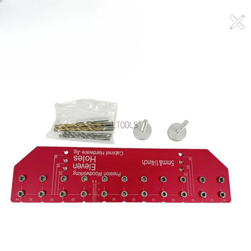 Shelf Pin Jig Set Aluminium Alloy 11-Holes Shelf Pin Drill Guide for Cabinet Shelf Installation Tools Puncher Hinge Markings
Shelf Pin Jig Set Aluminium Alloy 11-Holes Shelf Pin Drill Guide for Cabinet Shelf Installation Tools Puncher Hinge Markings