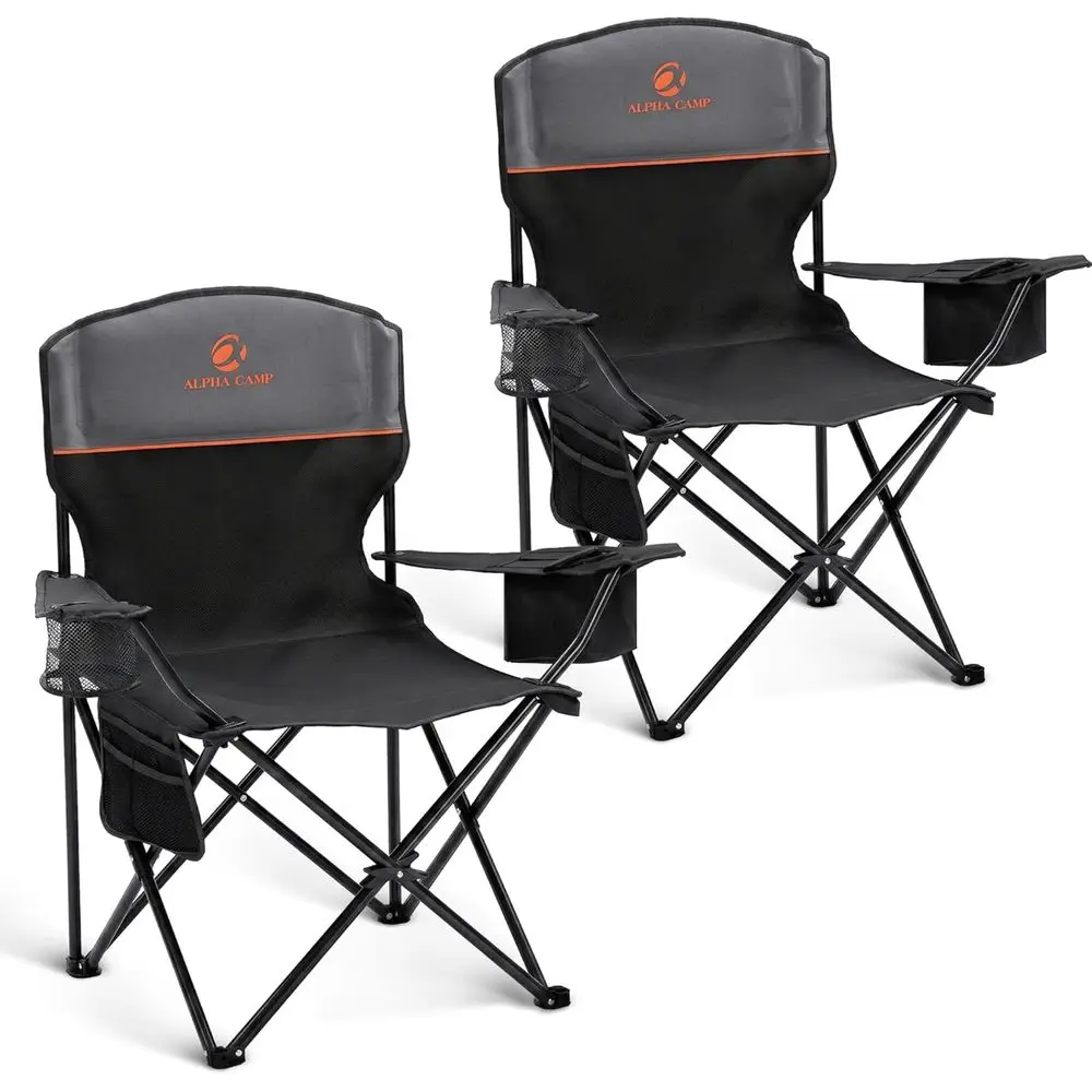 Durable 350lbs Capacity Folding Chair with 4-Can Cooler, Portable Outdoor Seat for Adults, Ideal for Beach, Fishing, Black, Set
Durable 350lbs Capacity Folding Chair with 4-Can Cooler, Portable Outdoor Seat for Adults, Ideal for Beach, Fishing, Black, Set
