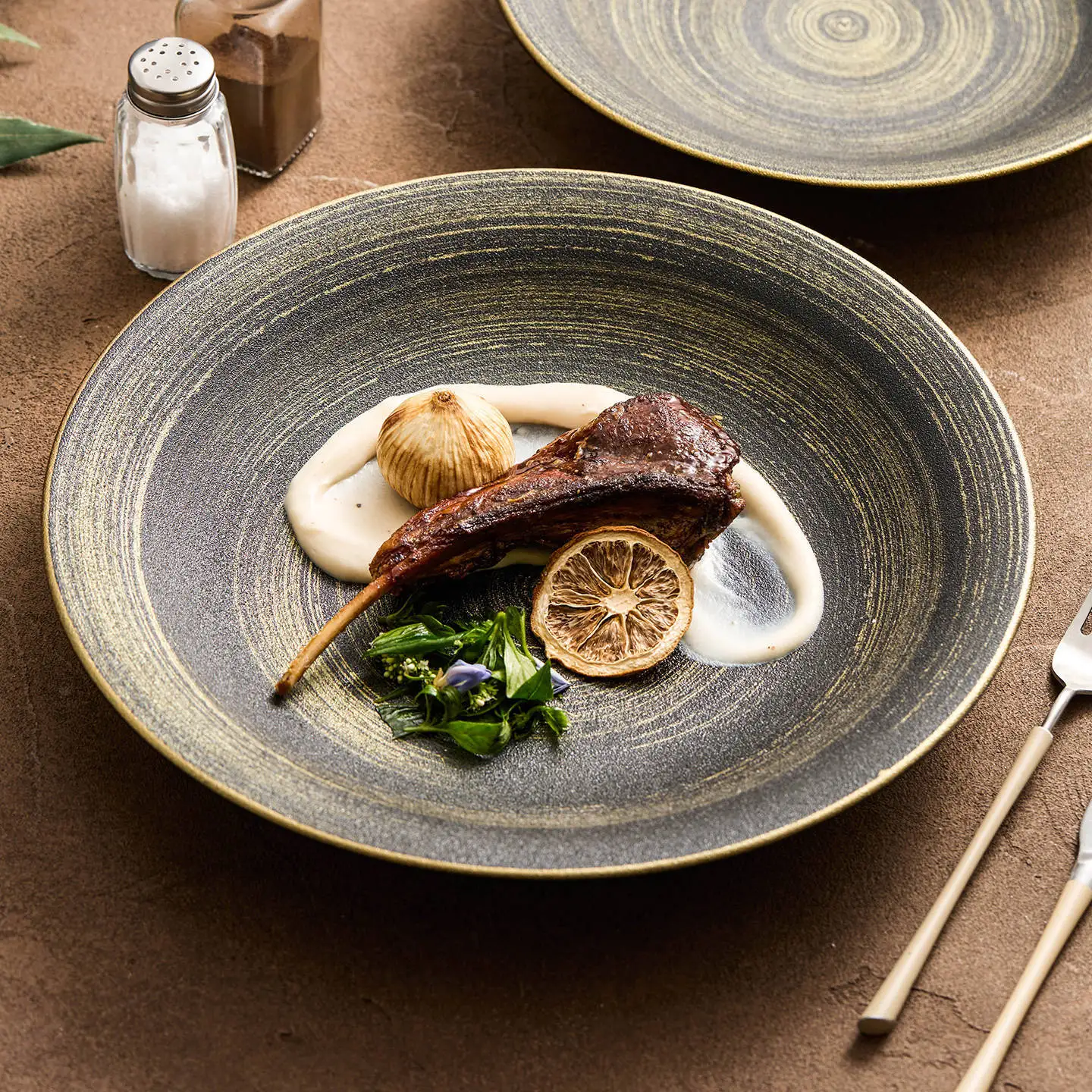 Wujin Sand Ceramic Plate Premium Western-Style Dinner Plate Flat-Bottomed Round Deep Dish Ceramic Tableware
Wujin Sand Ceramic Plate Premium Western-Style Dinner Plate Flat-Bottomed Round Deep Dish Ceramic Tableware