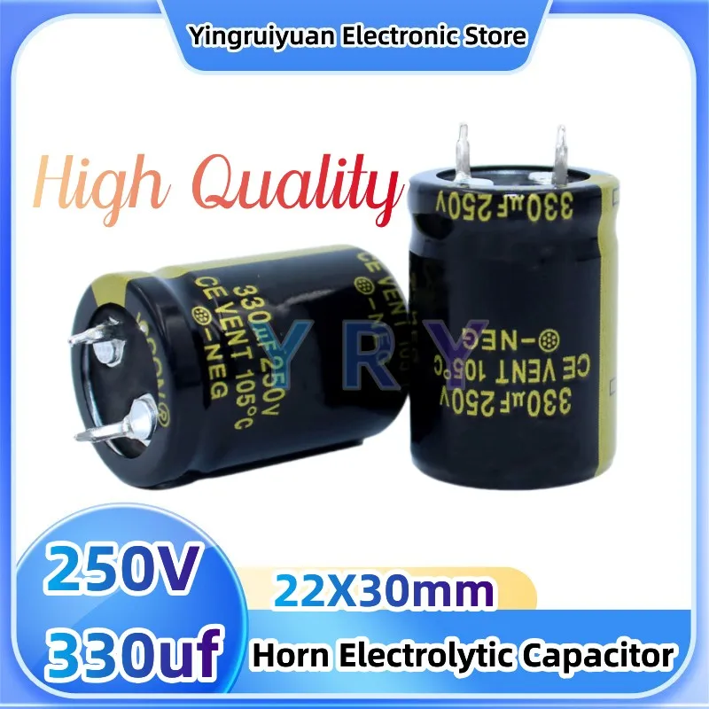 5pcs 250V330uf 250V High Quality Horn Electrolytic Capacitor 250V330Uf 22X30mm 330UF250V330UF
5pcs 250V330uf 250V High Quality Horn Electrolytic Capacitor 250V330Uf 22X30mm 330UF250V330UF