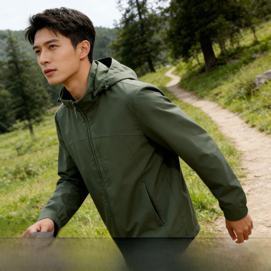 Outdoor Commuting Men's Soft Jacket Waterproof Breathable Windproof Three-Proof Technology Business Casual Coat
Outdoor Commuting Men's Soft Jacket Waterproof Breathable Windproof Three-Proof Technology Business Casual Coat