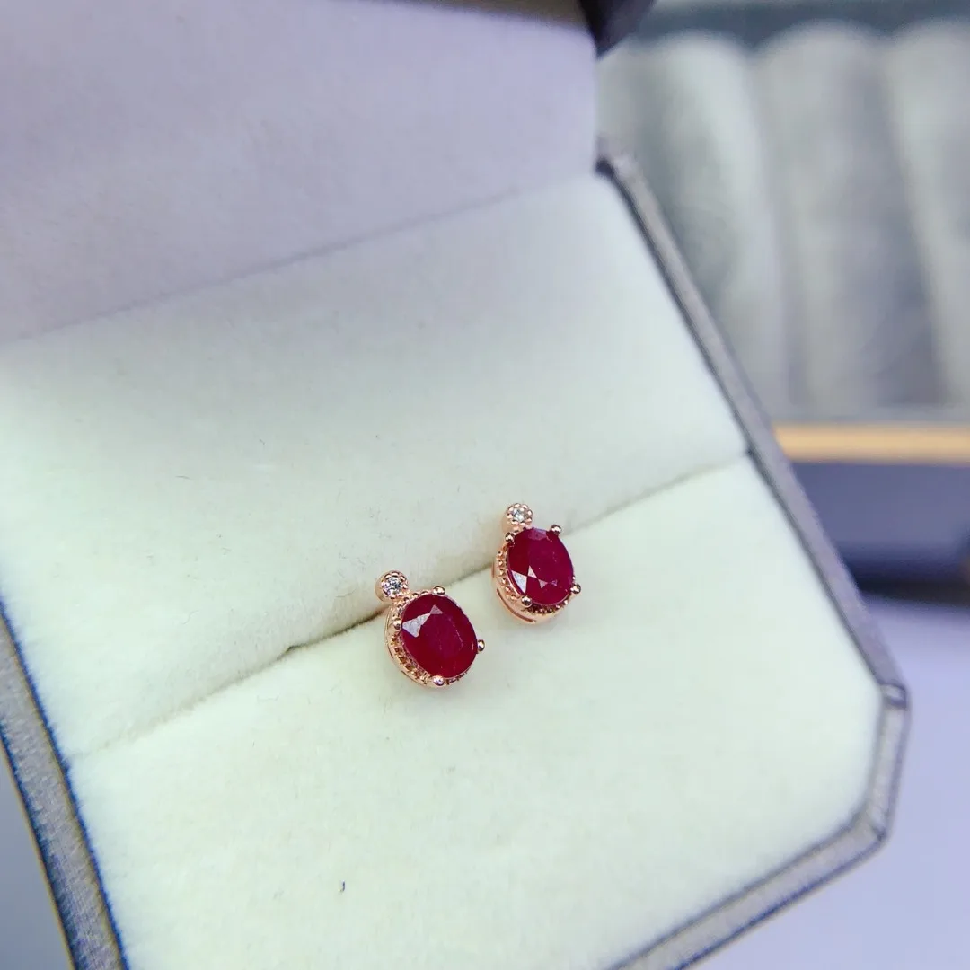 Classic Design Natural Ruby Earrings S925 Pure Silver Chic Fashion Jewelry Delicate Luxury Gemstone
Classic Design Natural Ruby Earrings S925 Pure Silver Chic Fashion Jewelry Delicate Luxury Gemstone
