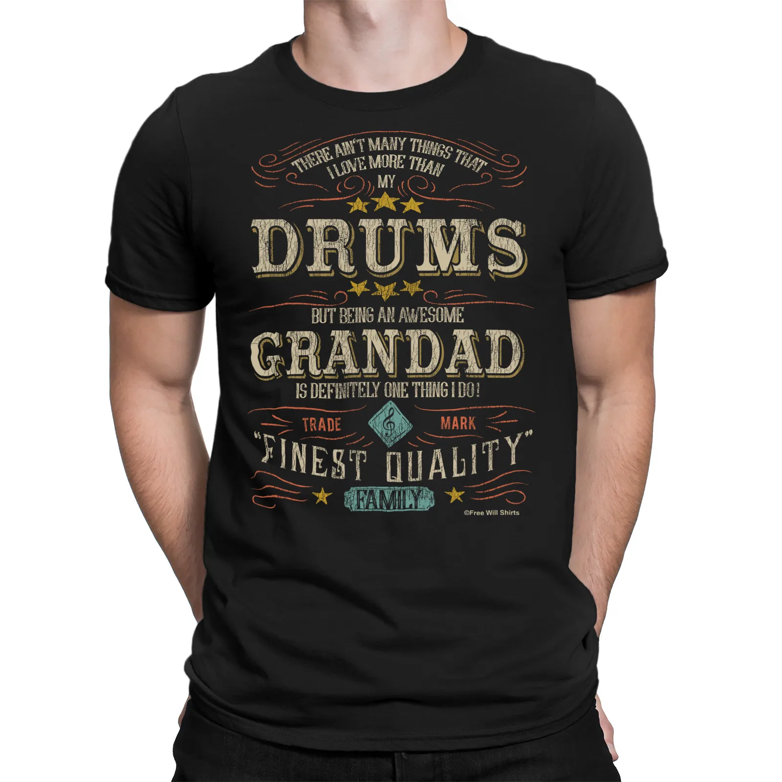 Mens Quality Cotton T-Shirt Drums Granddad Family Gift Music Drummer Drumming
Mens Quality Cotton T-Shirt Drums Granddad Family Gift Music Drummer Drumming
