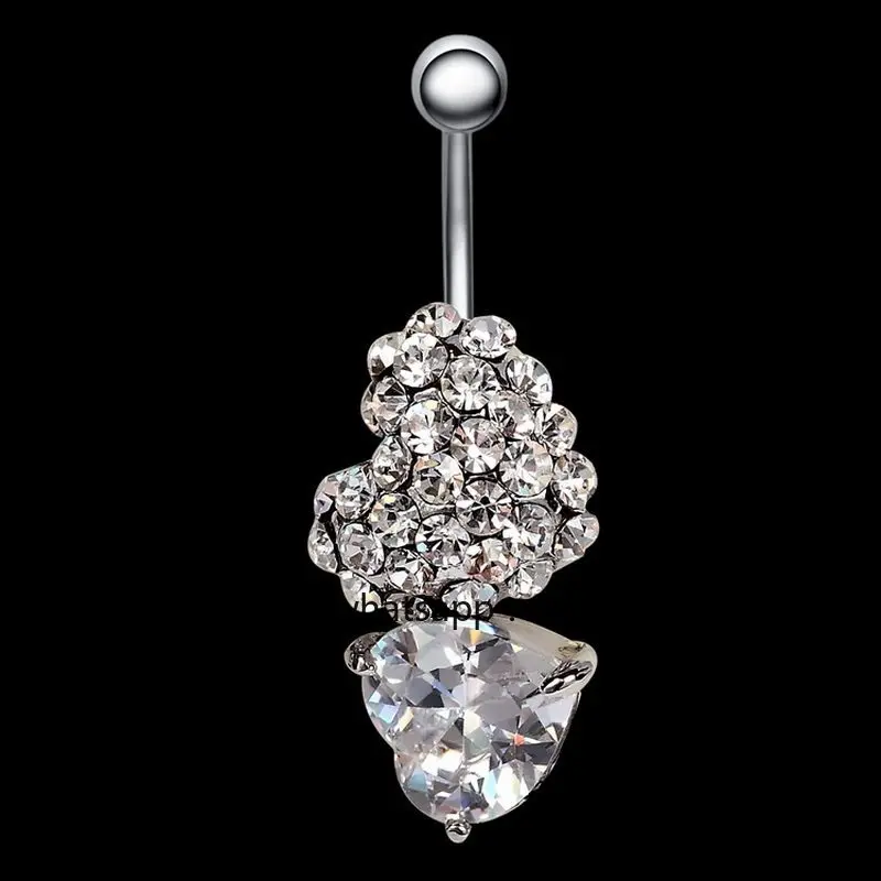 Love-shaped Rhinestone Navel Ring Titanium Steel Navel Nail Rhinestone Full Diamond Pendant Beautiful Woman Navel Buckle
Love-shaped Rhinestone Navel Ring Titanium Steel Navel Nail Rhinestone Full Diamond Pendant Beautiful Woman Navel Buckle