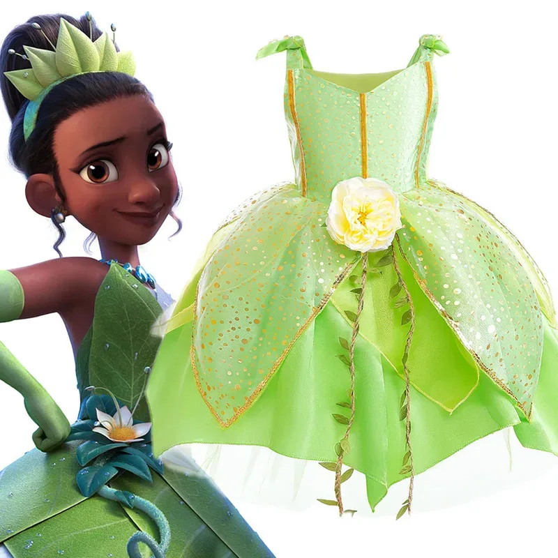Shiny Toddler Little Girls Movie The Princess and the Frog Tiana Birthday Party Cosplay Halloween Fancy Easter Dress
Shiny Toddler Little Girls Movie The Princess and the Frog Tiana Birthday Party Cosplay Halloween Fancy Easter Dress