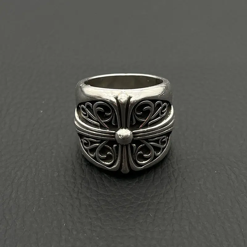 S925 sterling silver high-end vintage guardian ring oversized cross-border men's pre-owned ring does not fade
S925 sterling silver high-end vintage guardian ring oversized cross-border men's pre-owned ring does not fade