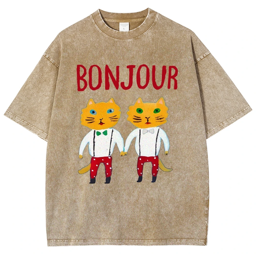 French Romantic Friendship Printed Women's T-Shirt High Quality Trend Designer New Casual T-Shirt Custom Top Cotton Tees
French Romantic Friendship Printed Women's T-Shirt High Quality Trend Designer New Casual T-Shirt Custom Top Cotton Tees