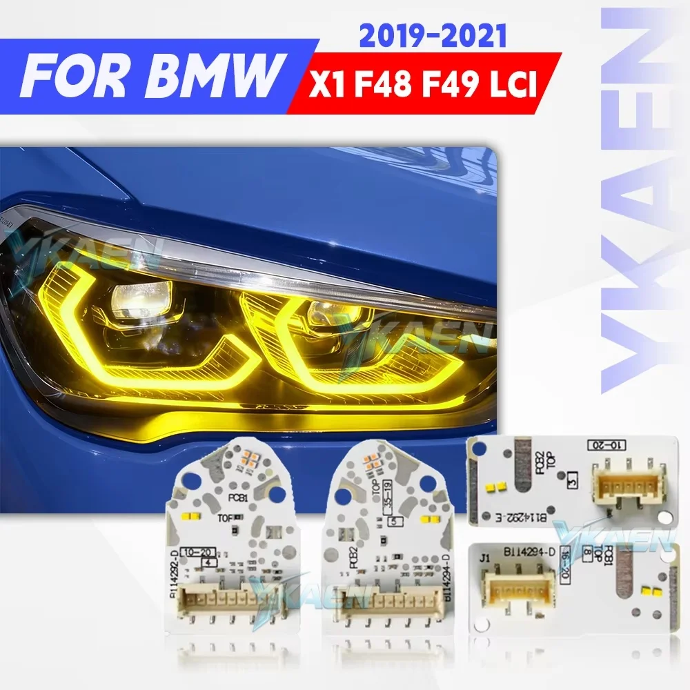 63119477822 Yellow White LED Angel Eye DRL Chip Boards For BMW X1 F48 F49 LCI 2019-2022 Red Daytime Running Light Turn Signal
63119477822 Yellow White LED Angel Eye DRL Chip Boards For BMW X1 F48 F49 LCI 2019-2022 Red Daytime Running Light Turn Signal