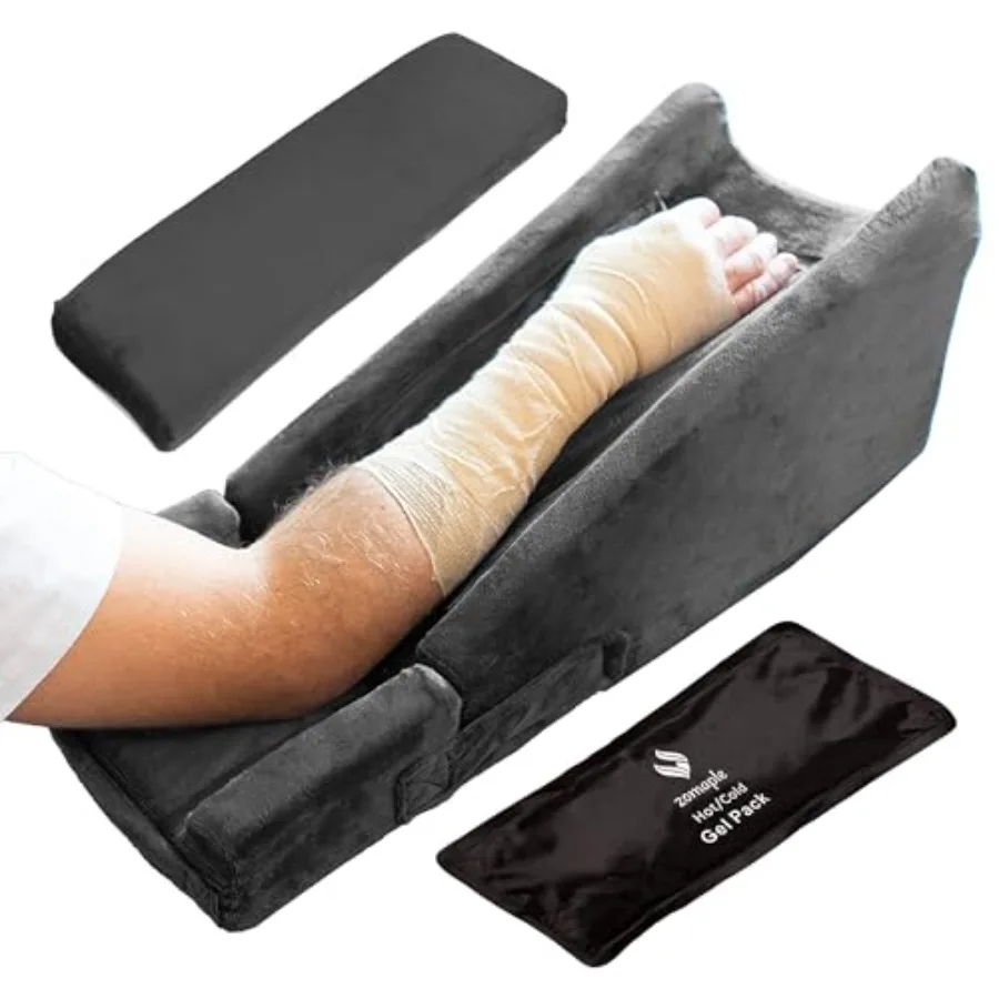 Arm Elevation Pillow for Post Surgery Adjustable Arm Support Pillow with Gel Memory Foam and Hot/Cold Pack Couch Rest Pillow fo
Arm Elevation Pillow for Post Surgery Adjustable Arm Support Pillow with Gel Memory Foam and Hot/Cold Pack Couch Rest Pillow fo